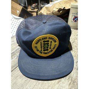 Chessie System Railroad MD Division Snapback Blue Trucker Hat Cap Made in USA